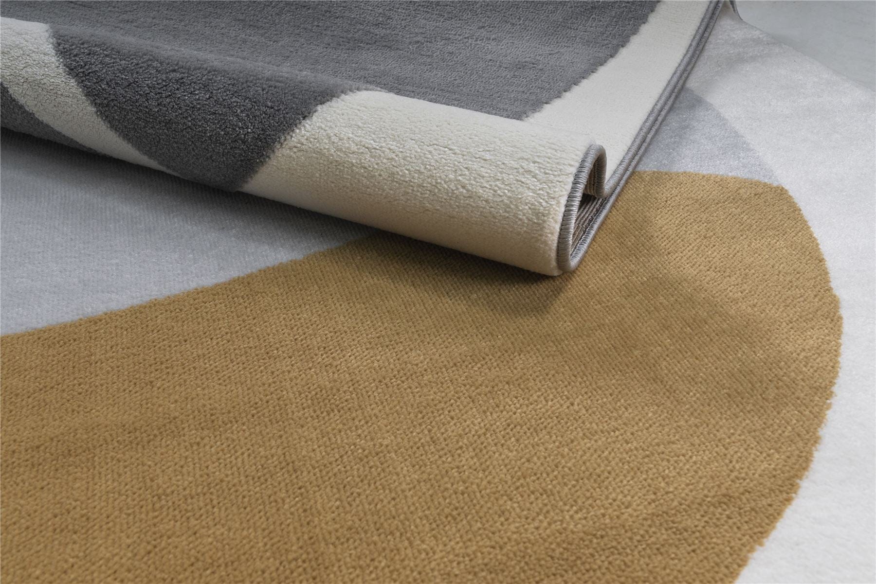 Maison Large Rug Grey / Mustard / Cream / Light Grey 200 X 290cm
