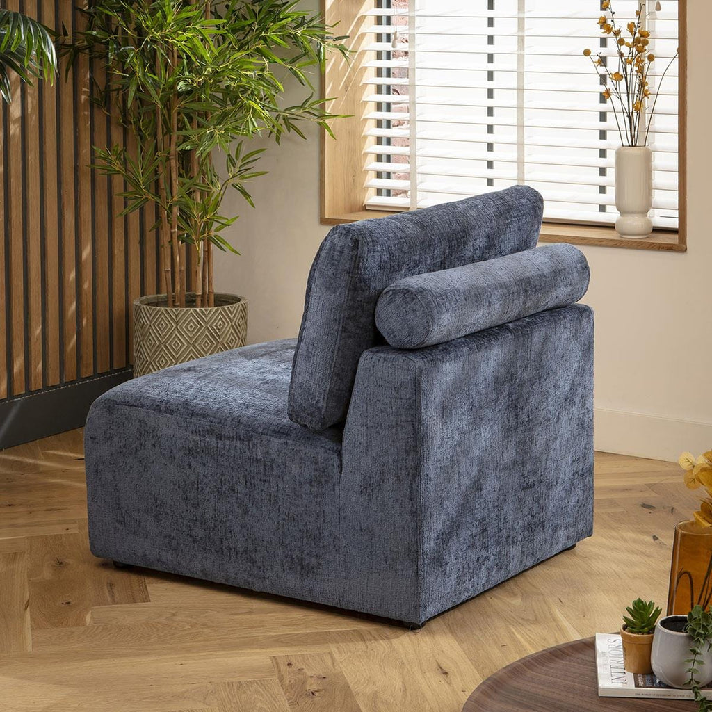 Martha Middle Section Blue Chenille 82x92cm