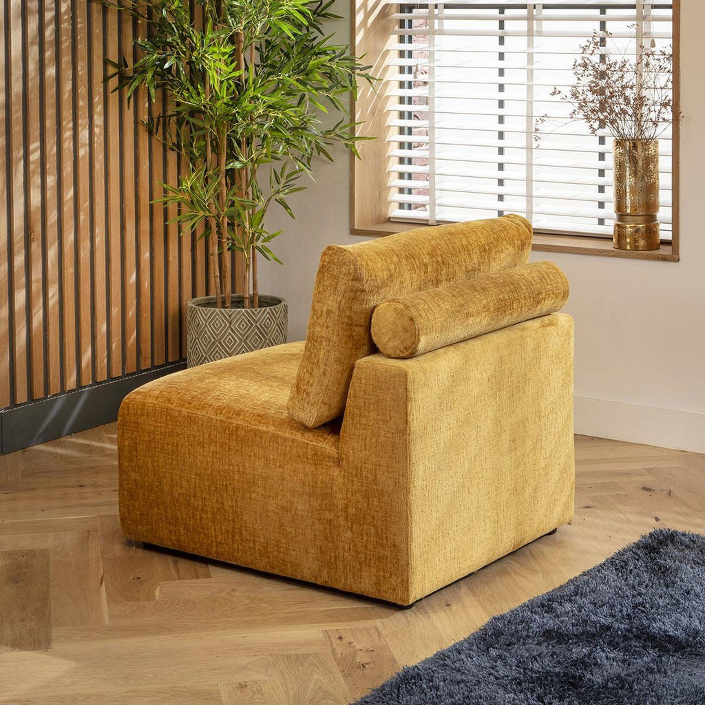 Martha Middle Section Mustard Chenille 82x92cm