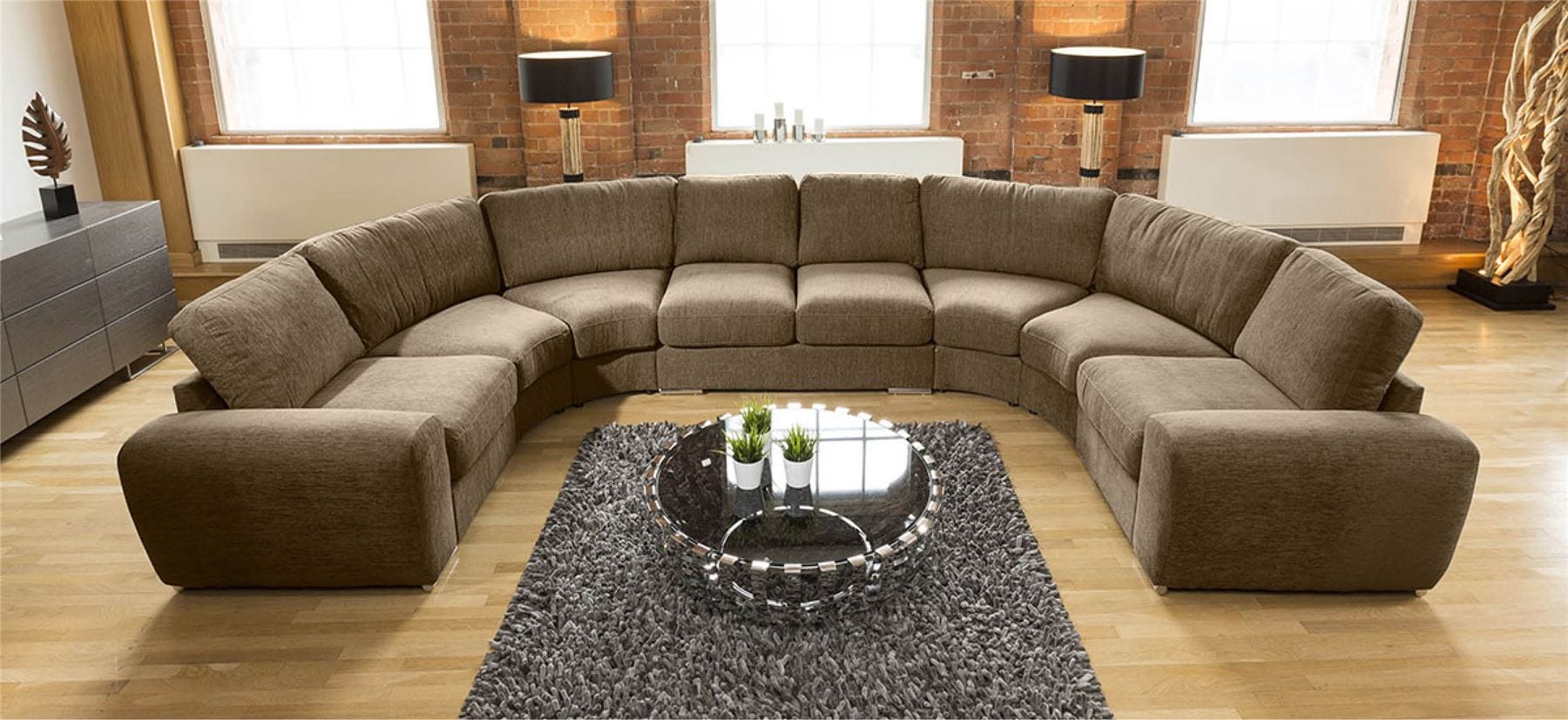 Massive Modern Cinema U Shape Sofa Corner Group Any Colour Grande 25