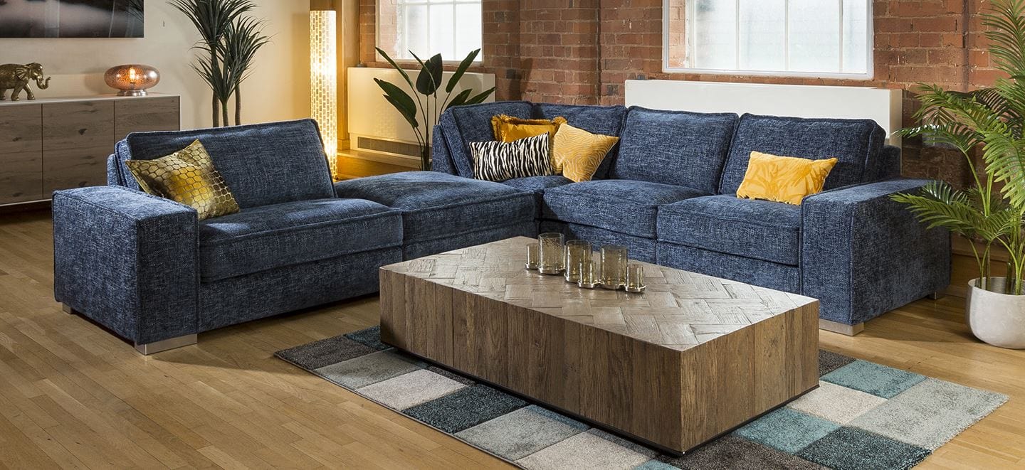 Massive Modern L Shape 6 Seater Settee Many Colours & Fabrics Lexci 7L