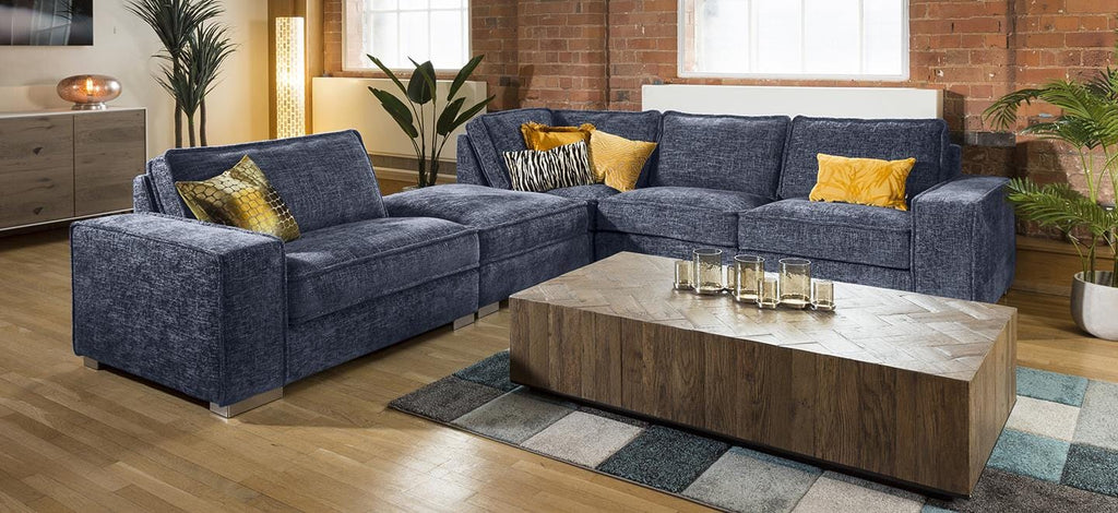 Massive Modern L Shape 6 Seater Settee Many Colours & Fabrics Lexci 7L