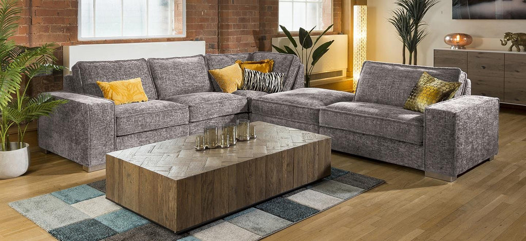 Massive Modern L Shape 6 Seater Settee Many Colours & Fabrics Lexci 7R