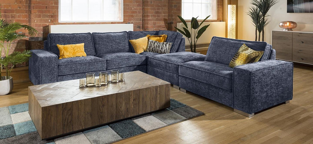 Massive Modern L Shape 6 Seater Settee Many Colours & Fabrics Lexci 7R