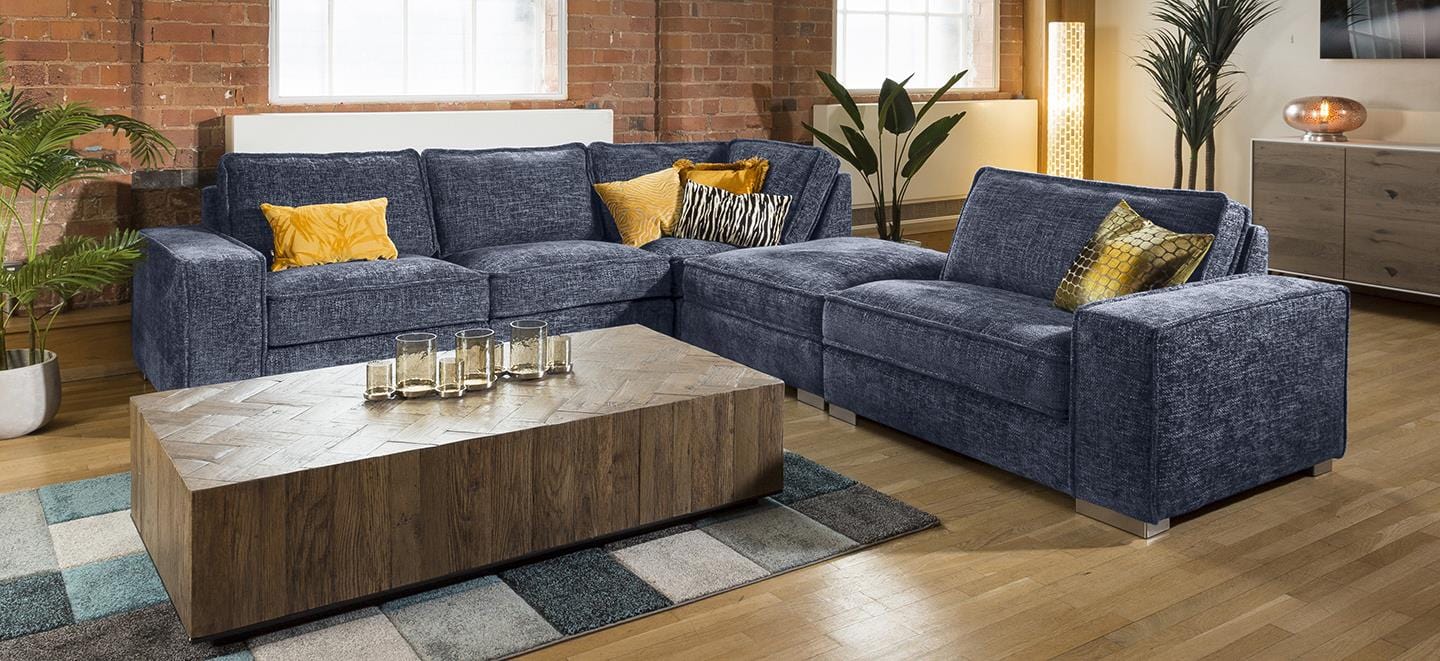 Massive Modern L Shape 6 Seater Settee Many Colours & Fabrics Lexci 7R