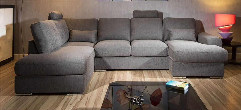 Massive Modern L Shape Quality Sofa chaise Corner Group Grande 3LH