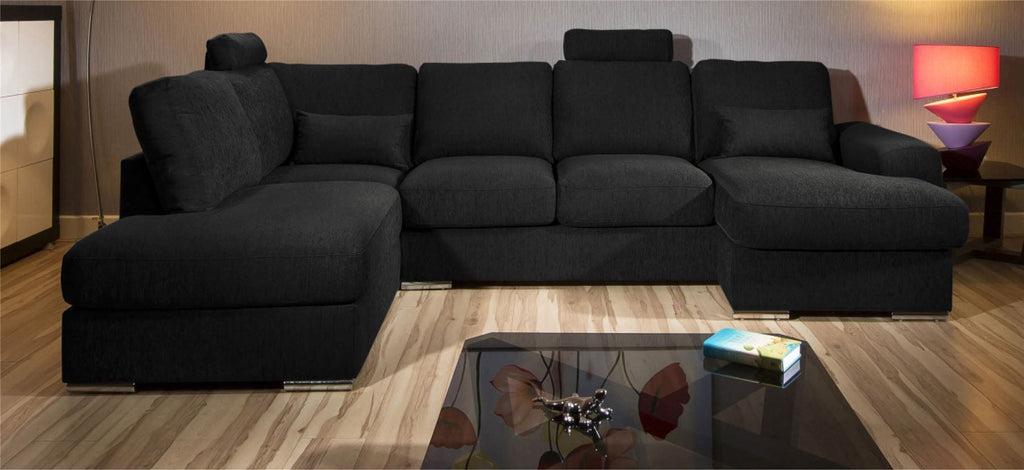 Massive Modern L Shape Quality Sofa chaise Corner Group Grande 3LH