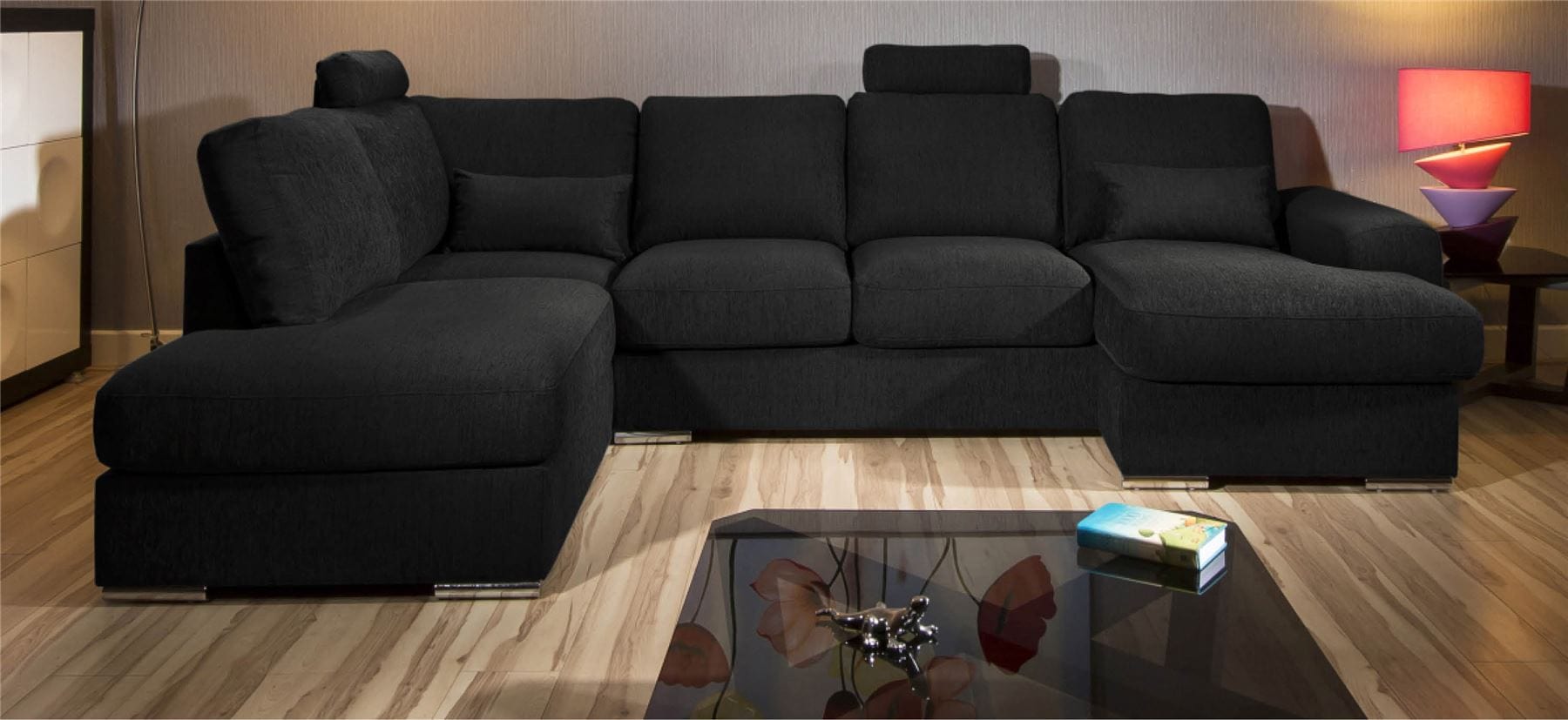 Massive Modern L Shape Quality Sofa chaise Corner Group Grande 3LH