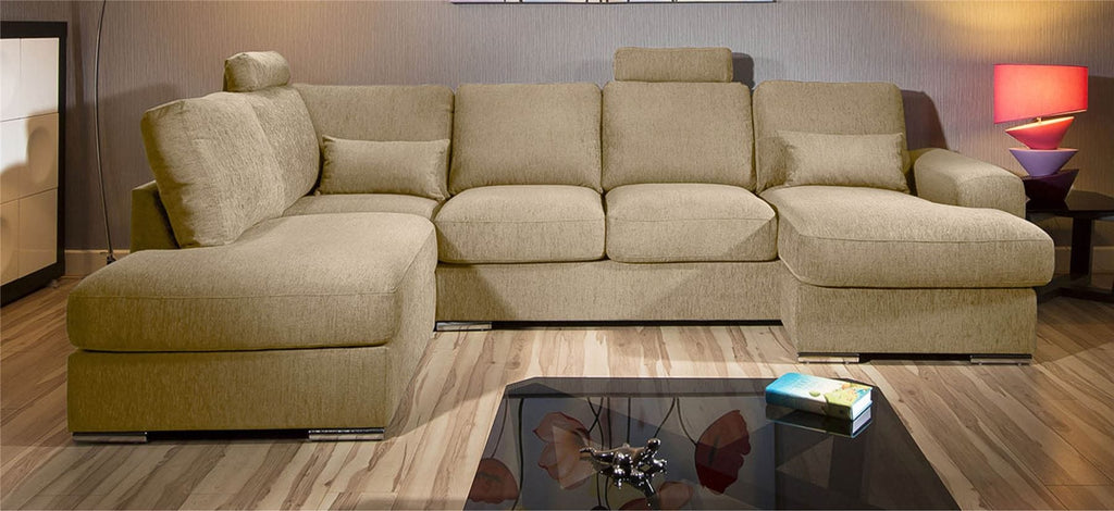 Massive Modern L Shape Quality Sofa chaise Corner Group Grande 3LH