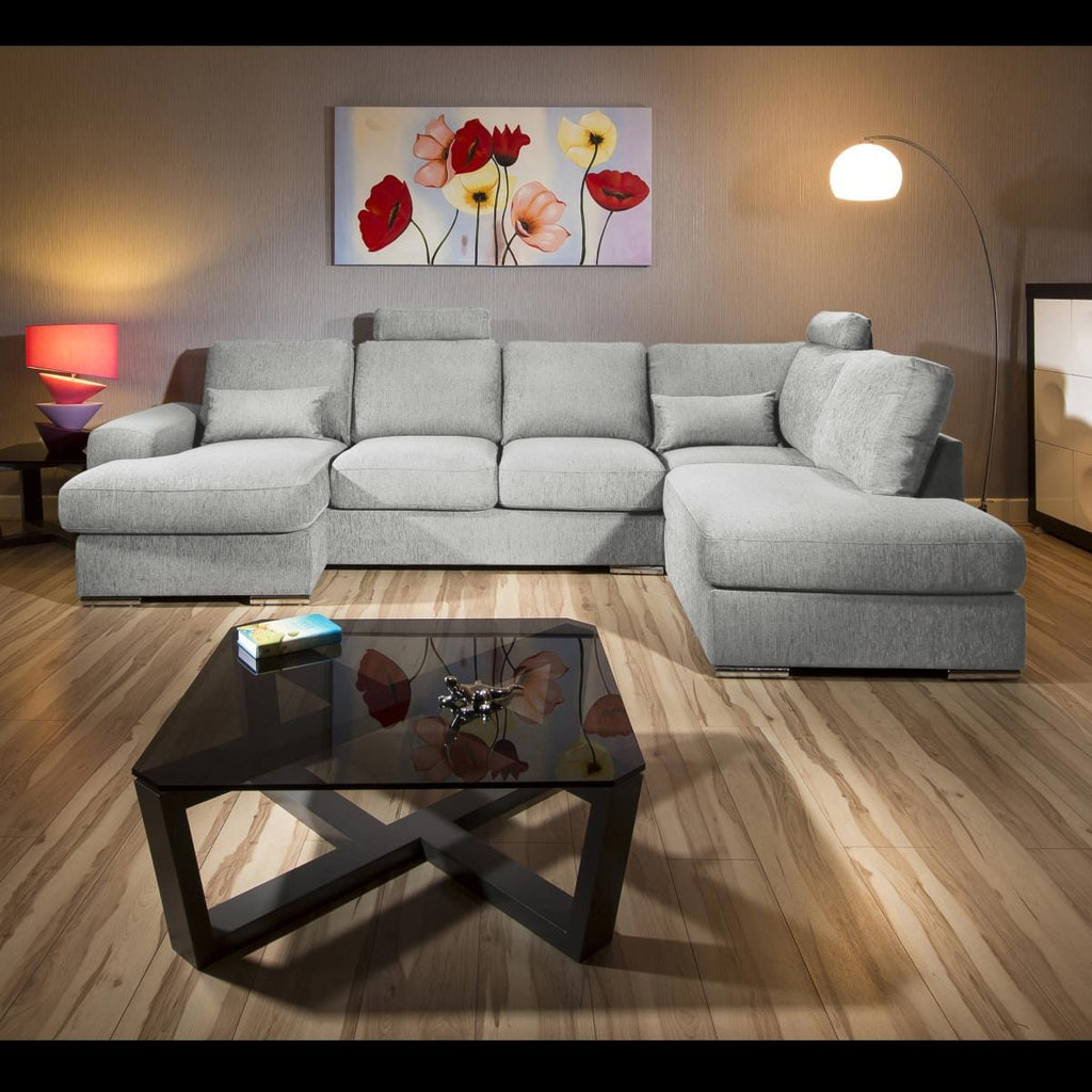 Massive Modern L Shape Quality Sofa chaise Corner Group Grande 3RH