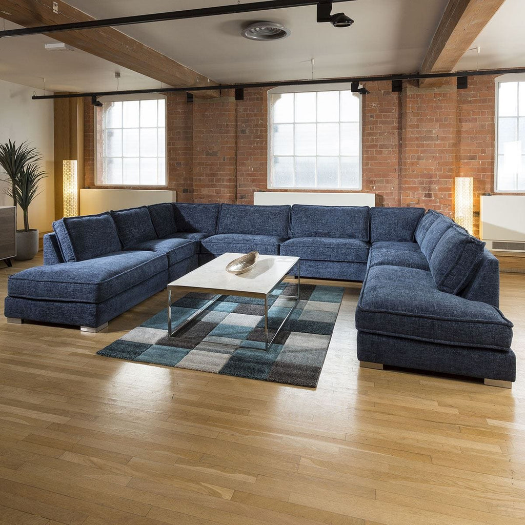 Massive Modern Soft Deep U Shaped Sofa Many Colours & Fabrics Lexci 16