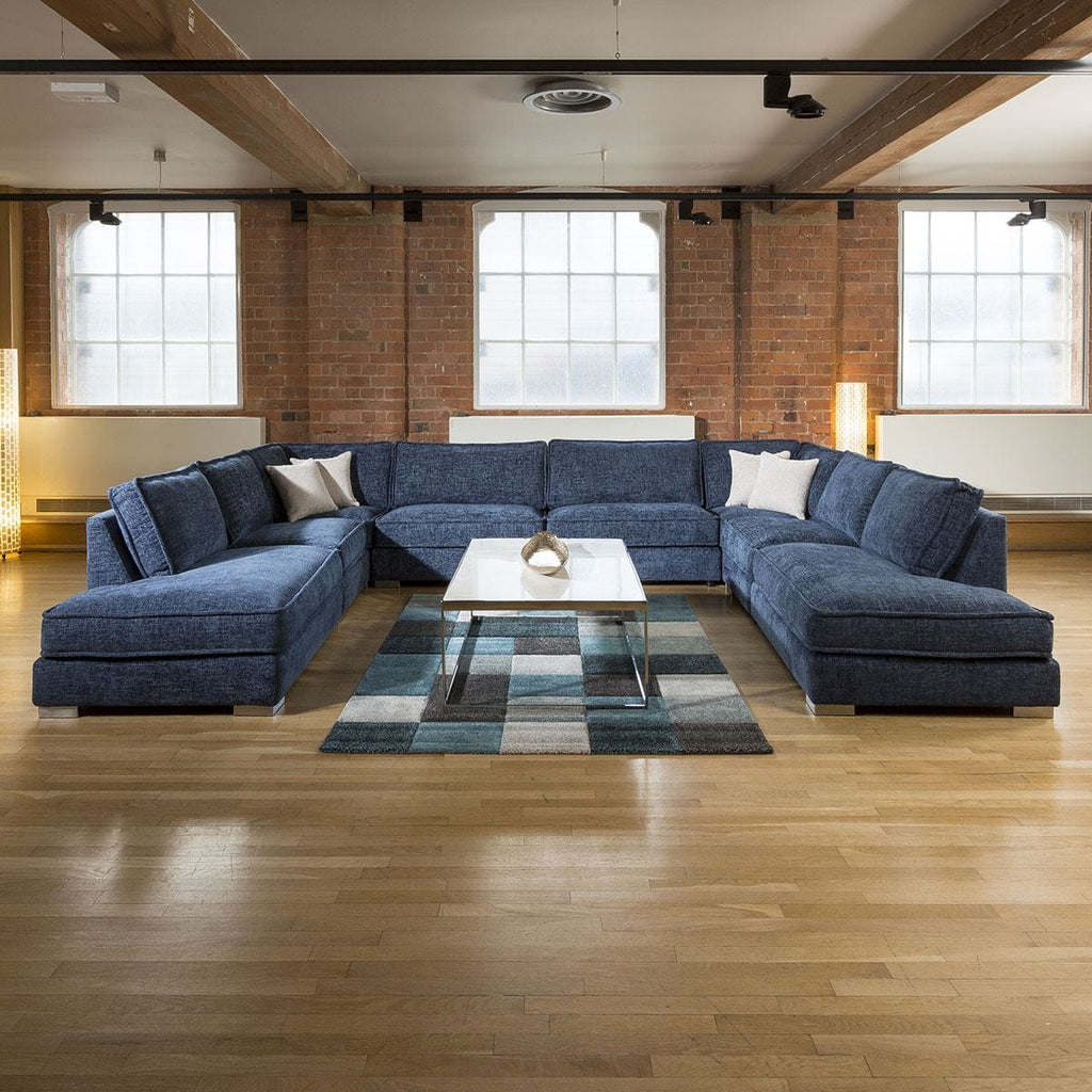Massive Modern Soft Deep U Shaped Sofa Many Colours & Fabrics Lexci 16