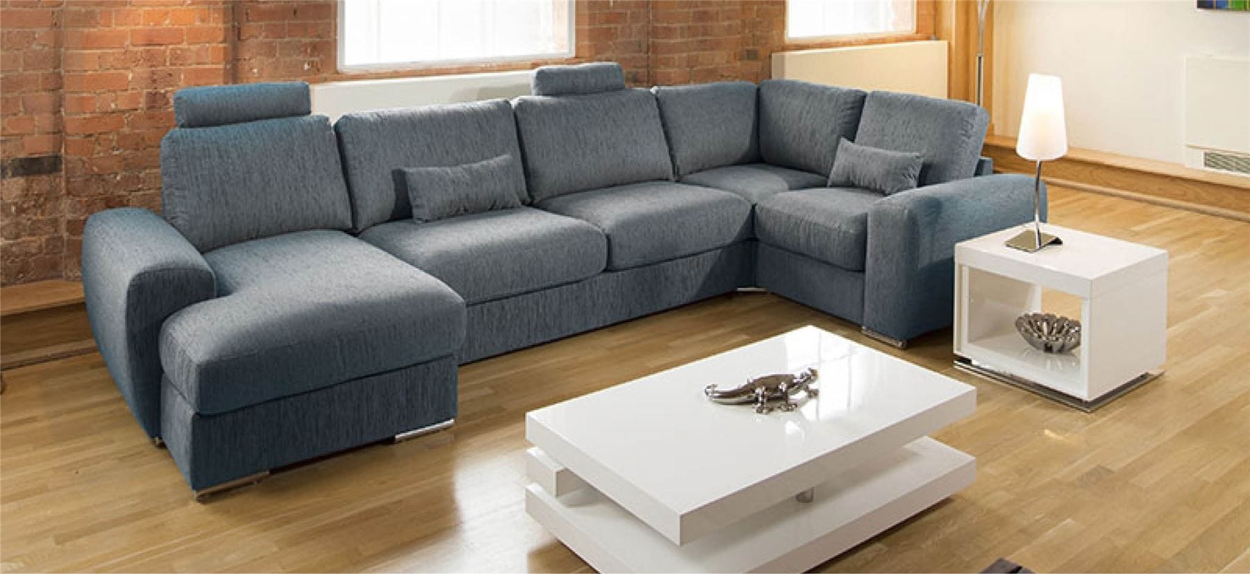 Massive Ultra Modern High Quality Sofa Corner Group Grande 13LH