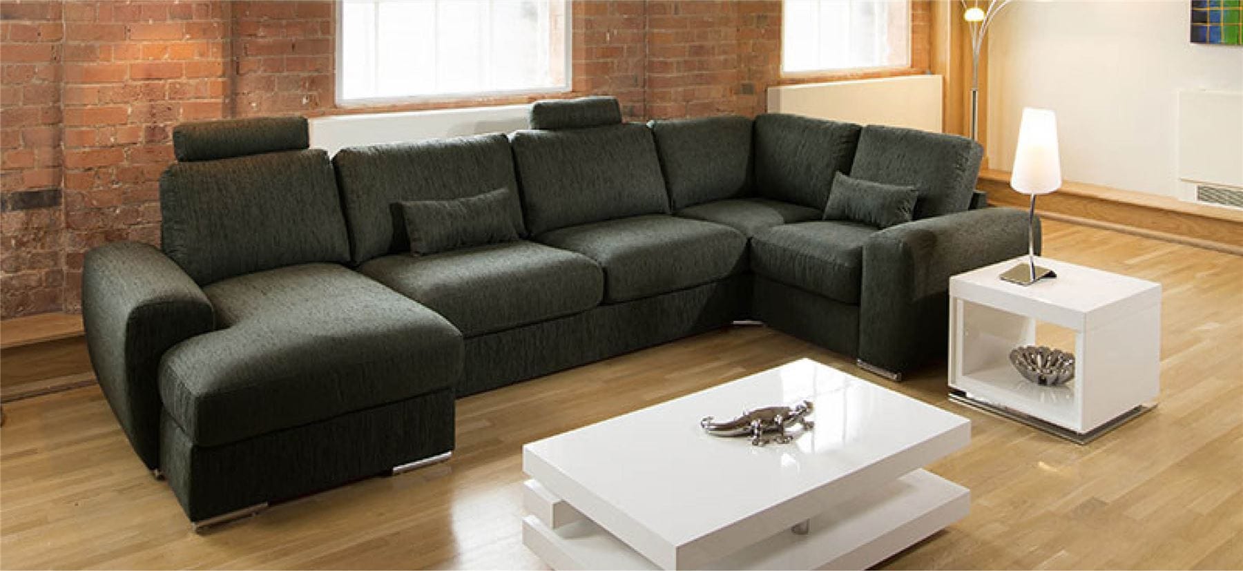 Massive Ultra Modern High Quality Sofa Corner Group Grande 13LH