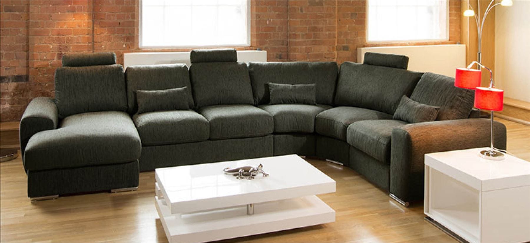 Massive Ultra Modern High Quality Sofa Settee Corner Group Grande 24LH