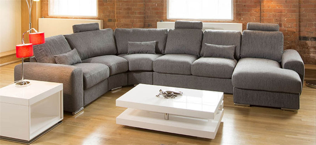 Massive Ultra Modern High Quality Sofa Settee Corner Group Grande 24RH