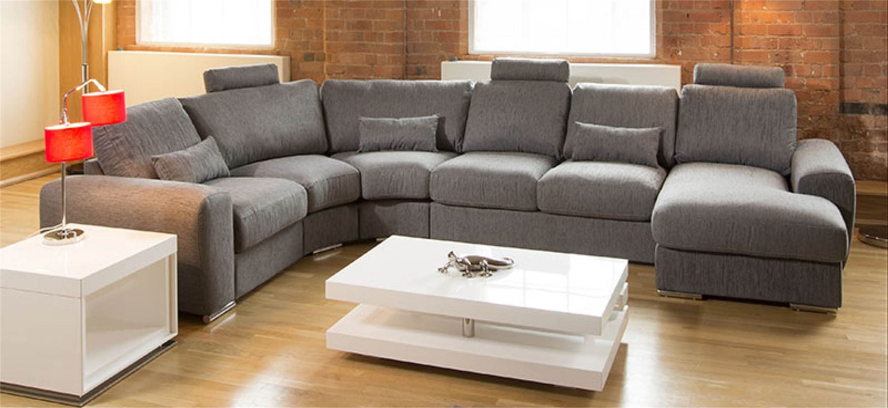 Massive Ultra Modern High Quality Sofa Settee Corner Group Grande 24RH