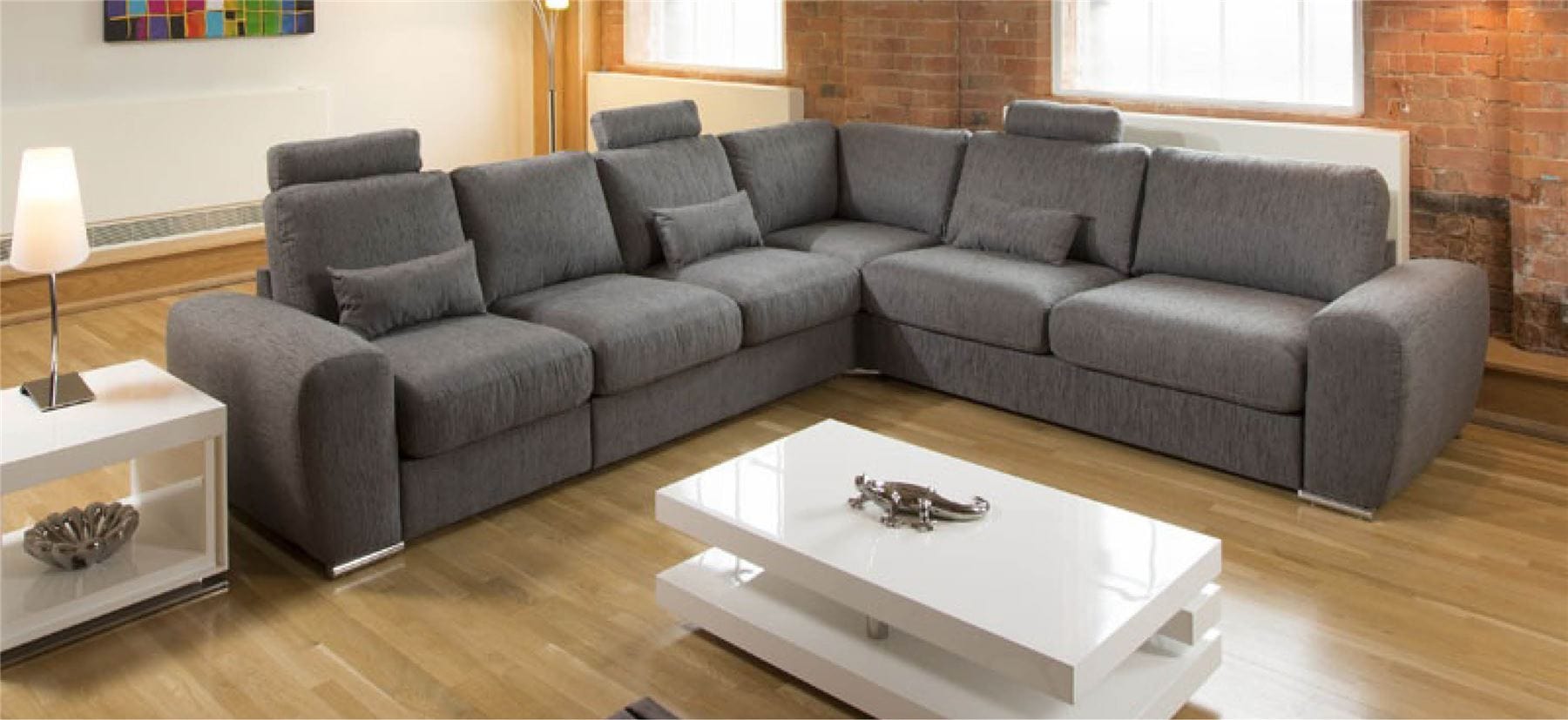 Massive Ultra Modern Premium L Shape Sofa Corner Group Grande 19LH