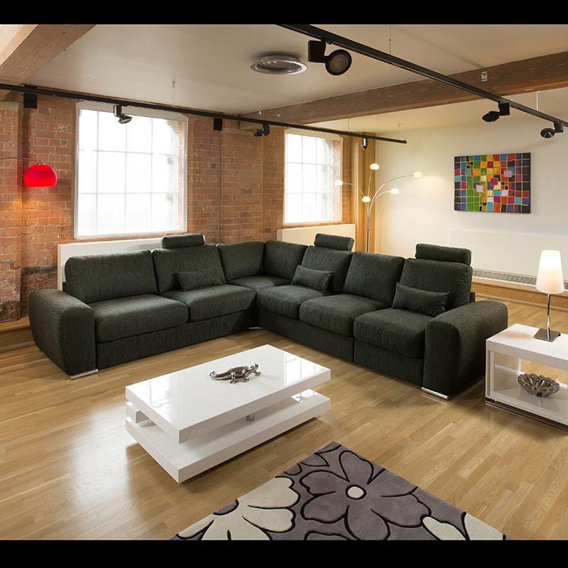 Massive Ultra Modern Premium L Shape Sofa Corner Group Grande 19RH