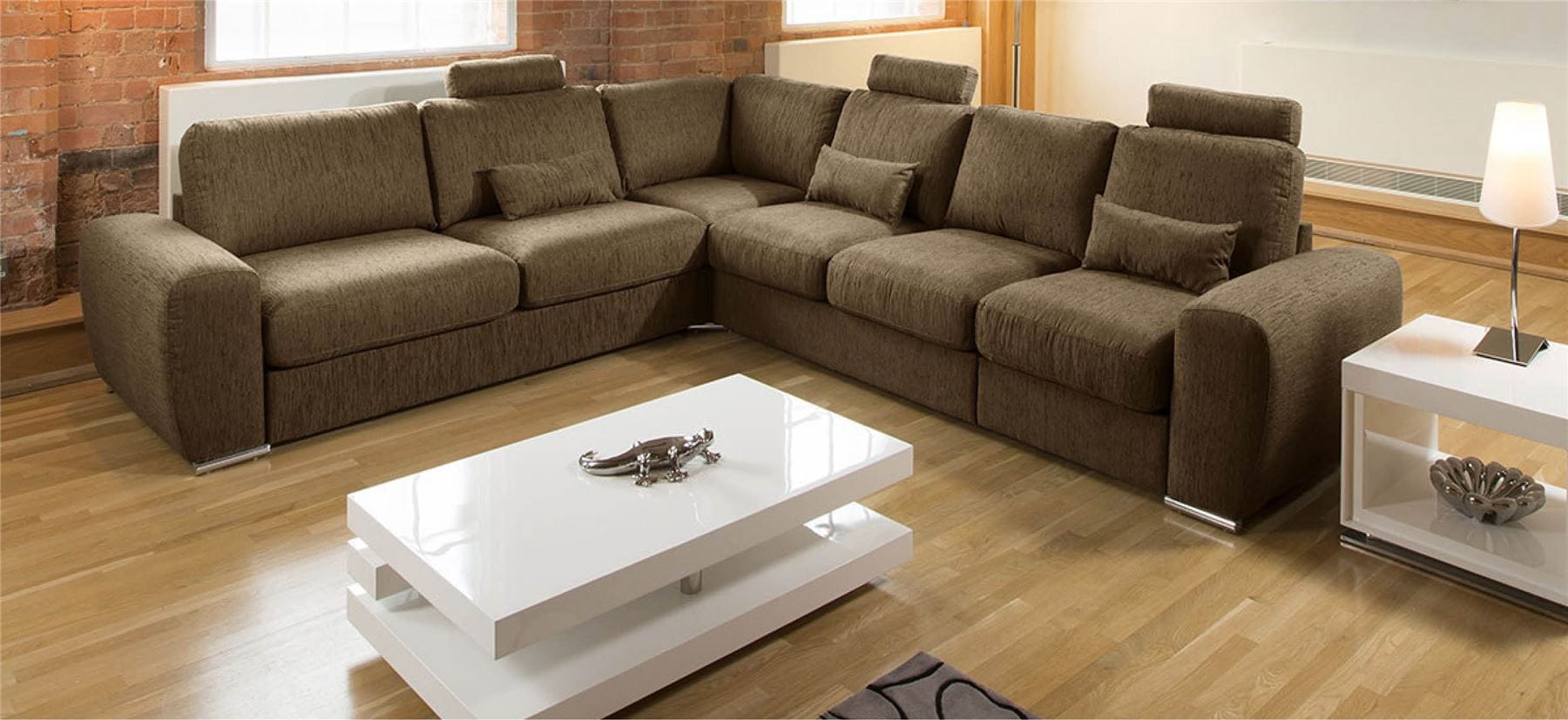 Massive Ultra Modern Premium L Shape Sofa Corner Group Grande 19RH