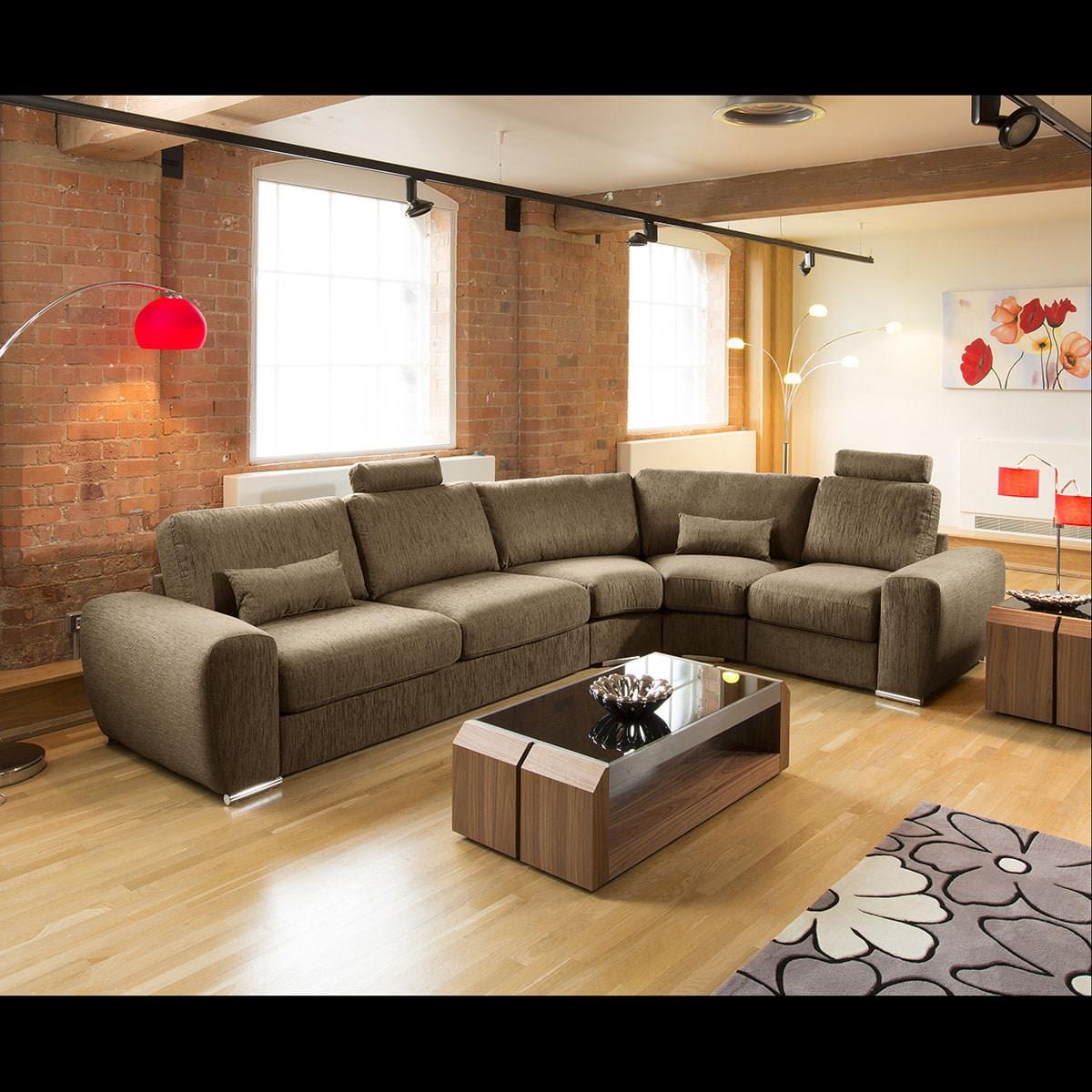 Massive Ultra Modern Quality L Shape Sofa Corner Group Grande 28LH