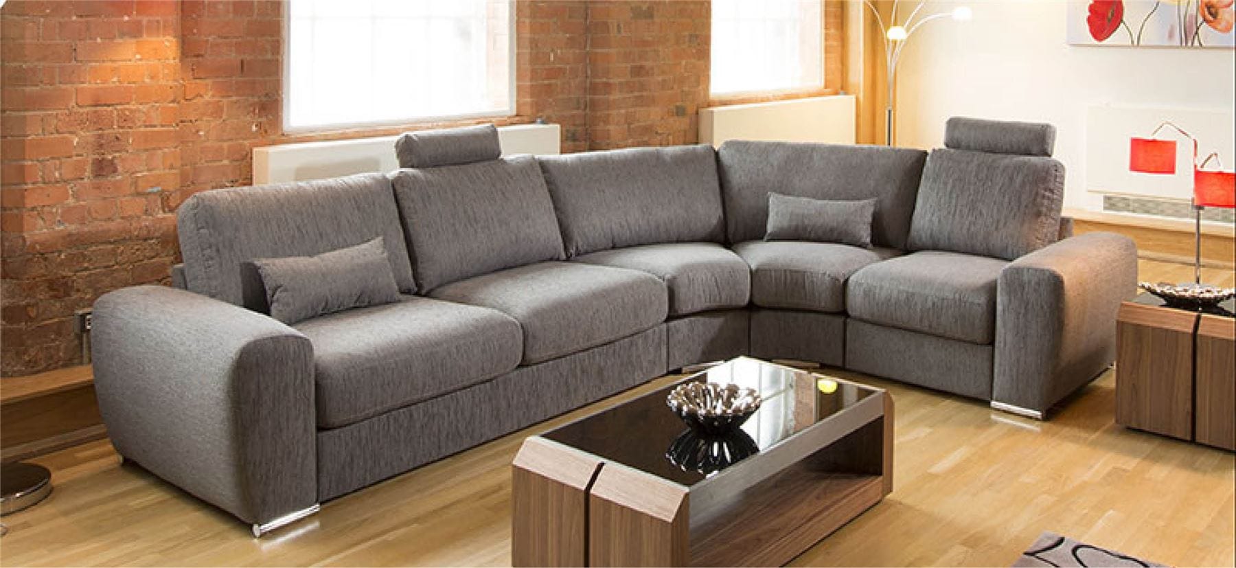 Massive Ultra Modern Quality L Shape Sofa Corner Group Grande 28LH