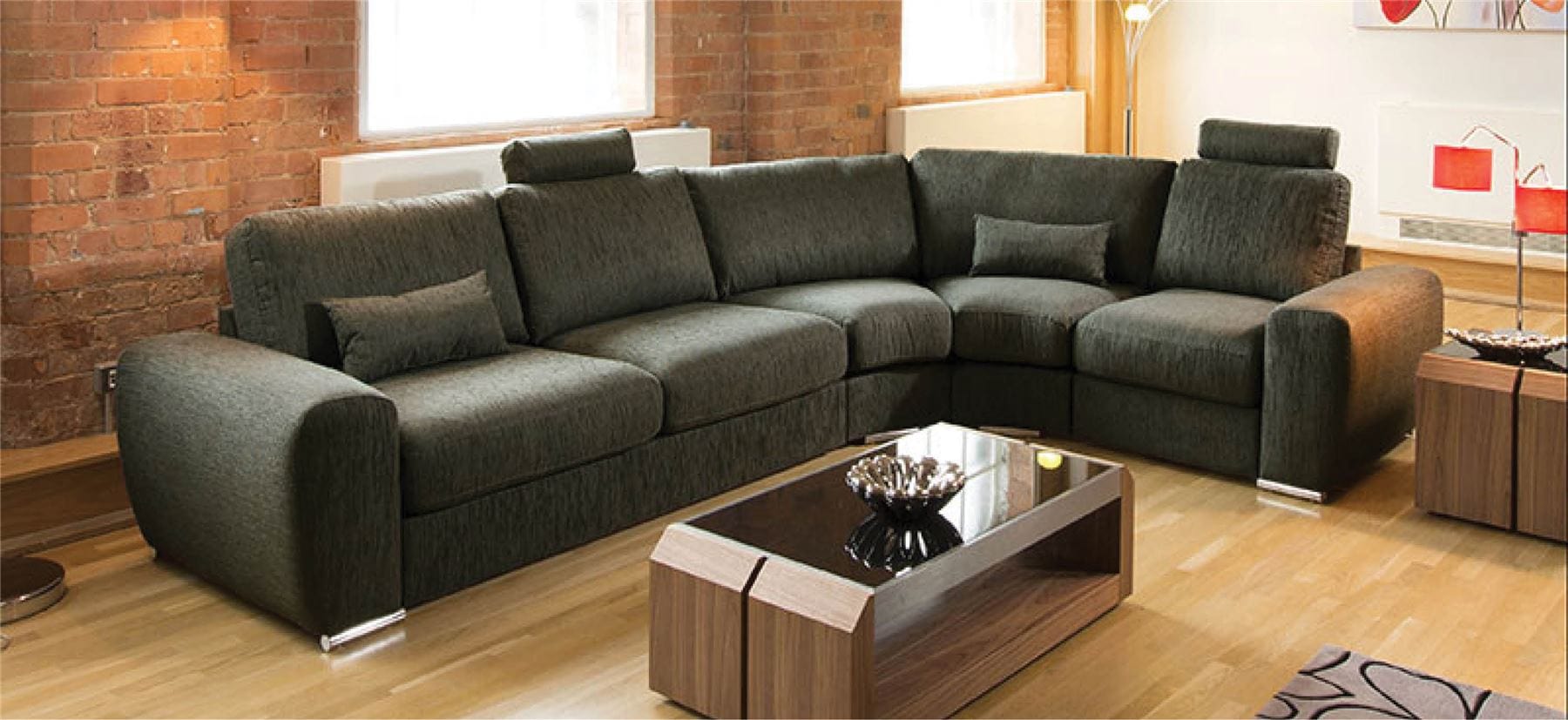 Massive Ultra Modern Quality L Shape Sofa Corner Group Grande 28LH