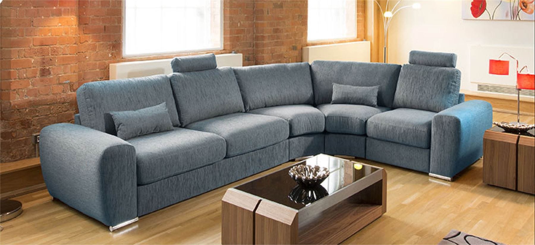 Massive Ultra Modern Quality L Shape Sofa Corner Group Grande 28LH