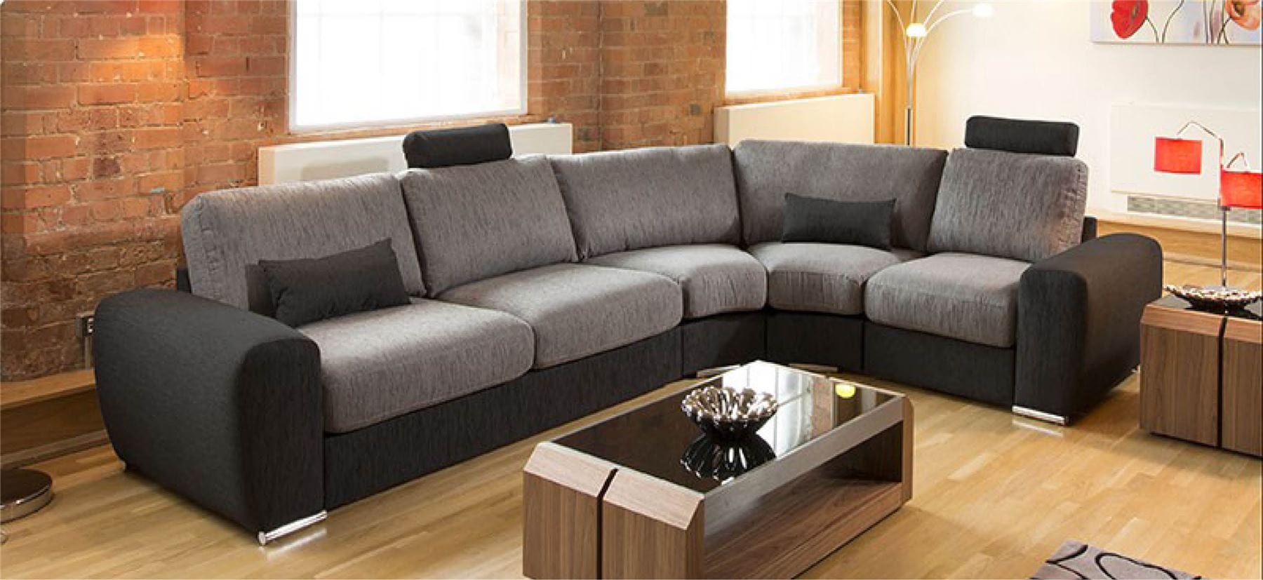 Massive Ultra Modern Quality L Shape Sofa Corner Group Grande 28LH
