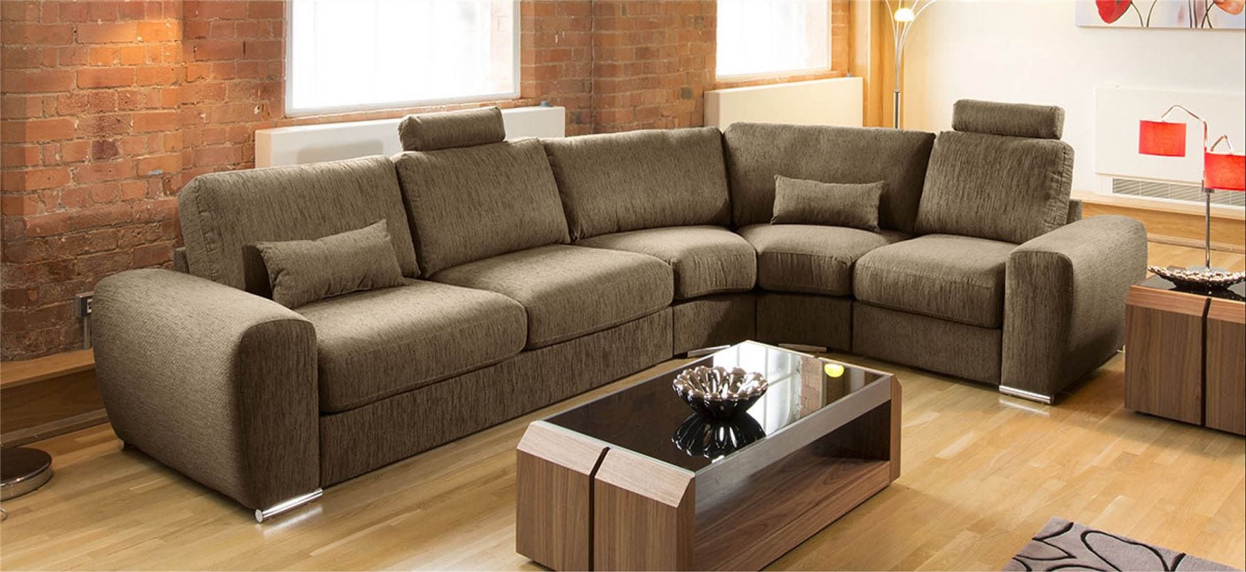 Massive Ultra Modern Quality L Shape Sofa Corner Group Grande 28LH