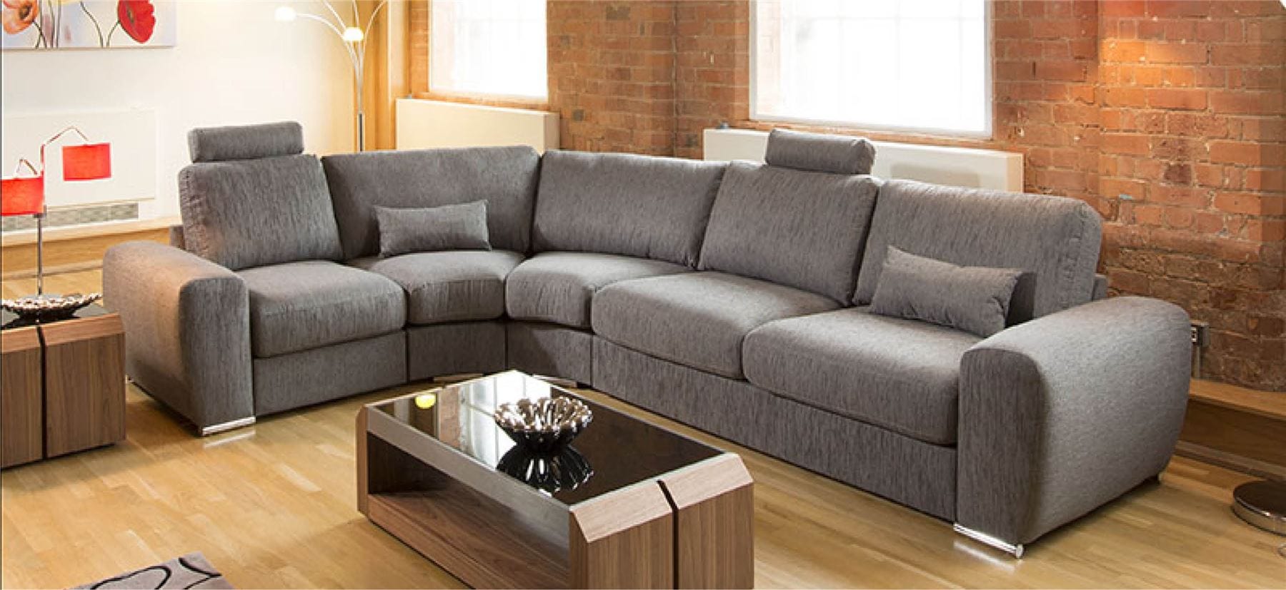 Massive Ultra Modern Quality L Shape Sofa Corner Group Grande 28RH