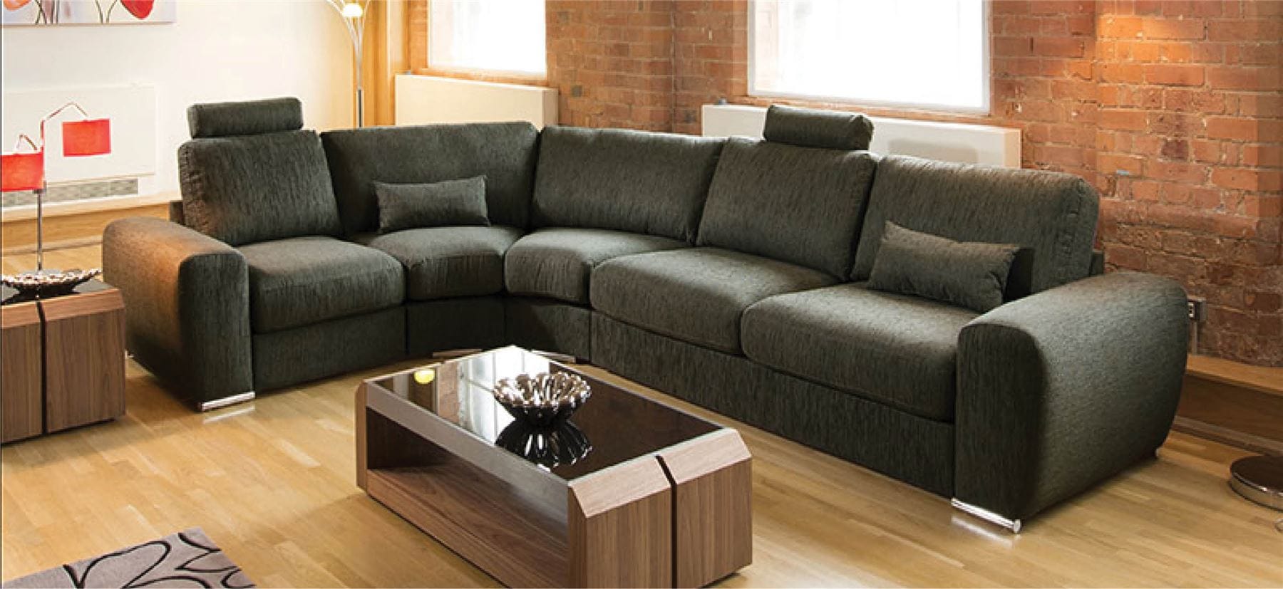 Massive Ultra Modern Quality L Shape Sofa Corner Group Grande 28RH