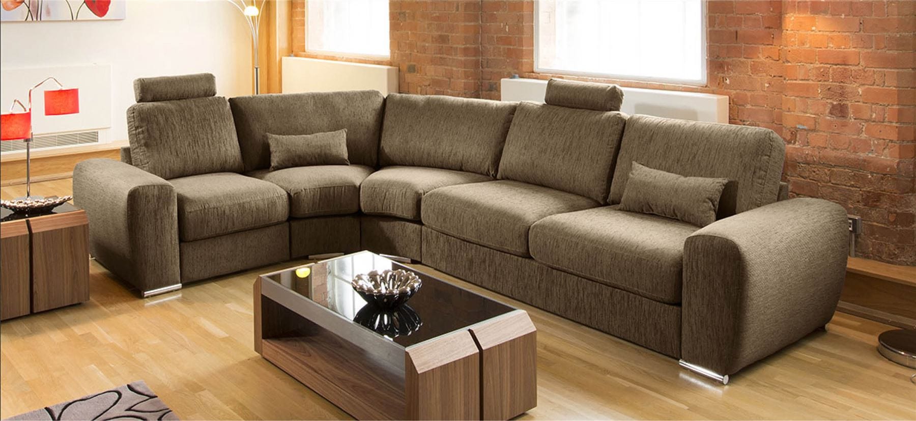 Massive Ultra Modern Quality L Shape Sofa Corner Group Grande 28RH