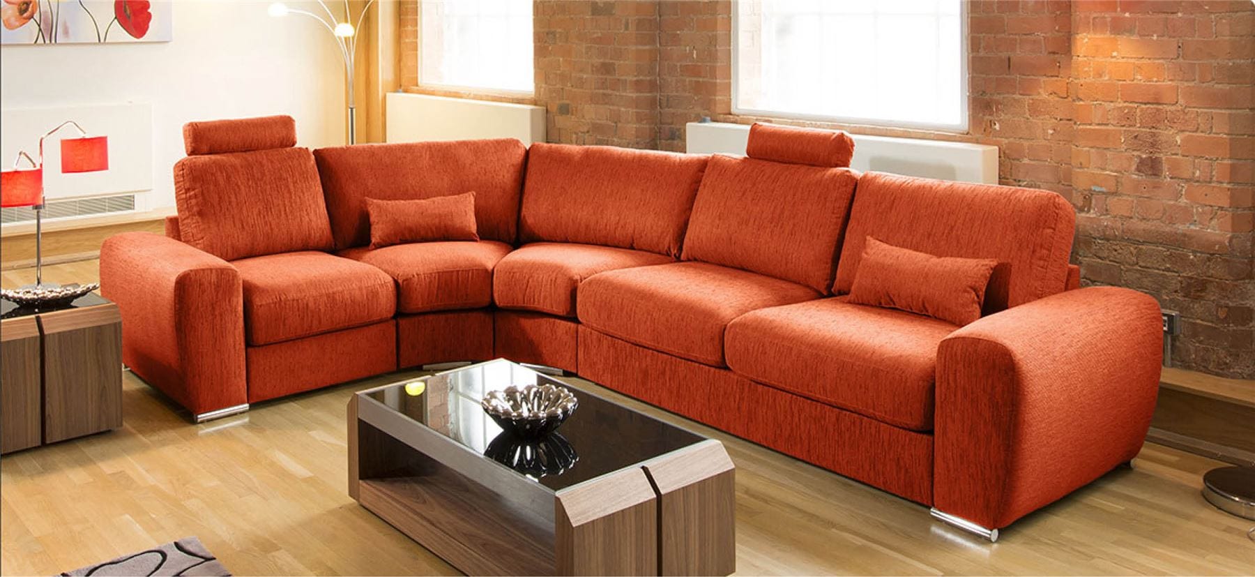 Massive Ultra Modern Quality L Shape Sofa Corner Group Grande 28RH