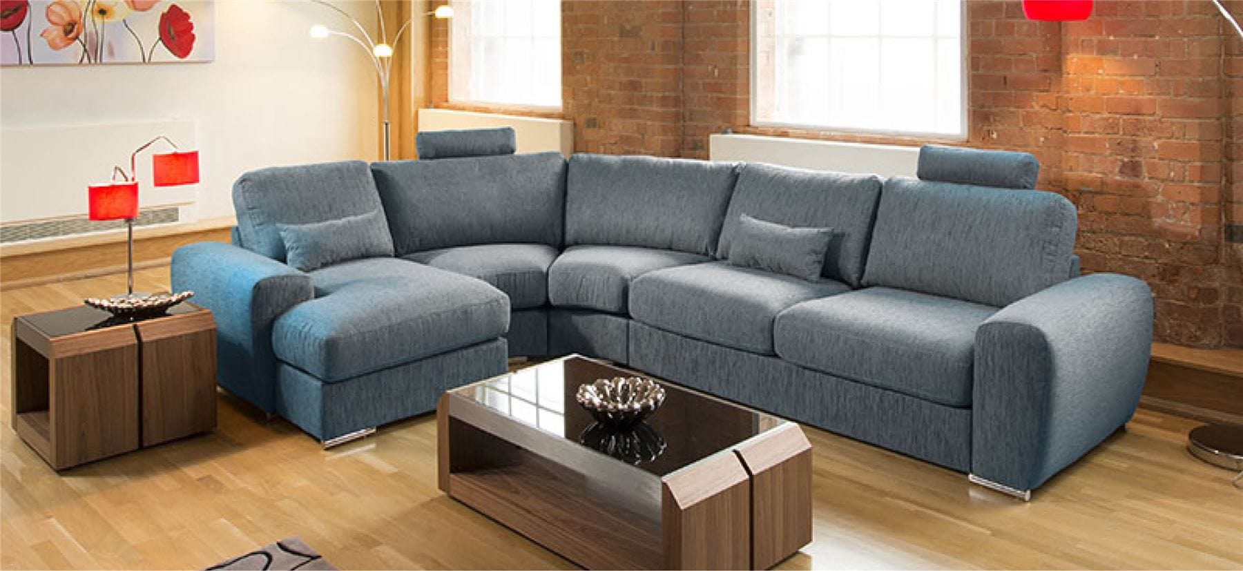 Massive Ultra Modern Quality L Shape Sofa Corner Group Grande 29RH