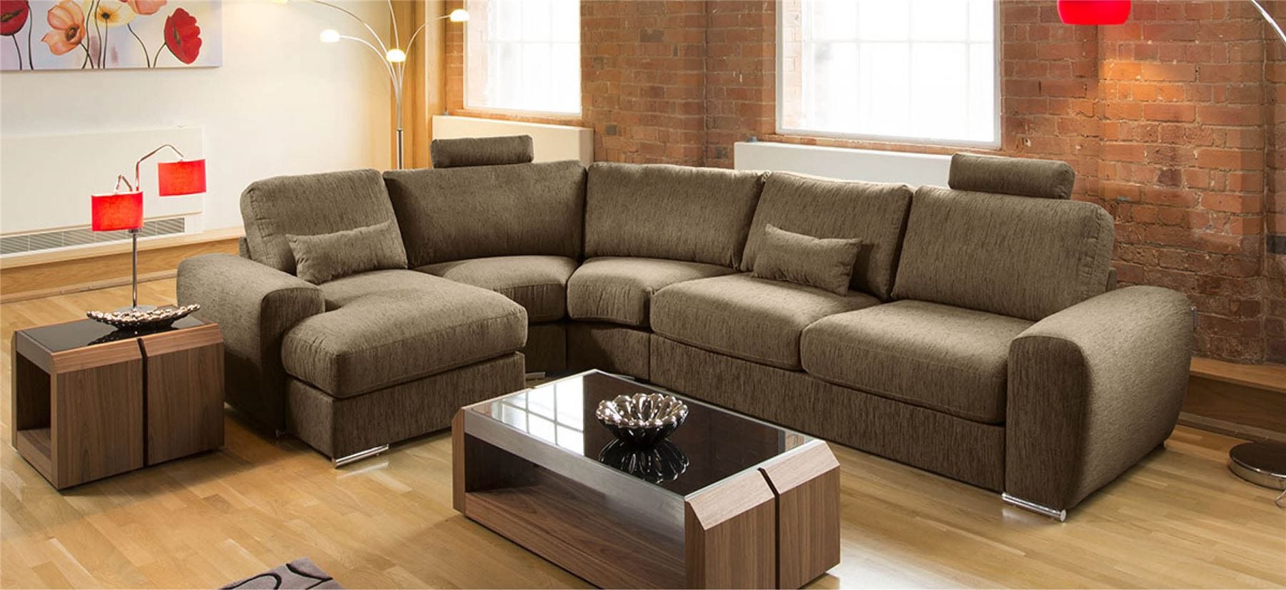 Massive Ultra Modern Quality L Shape Sofa Corner Group Grande 29RH
