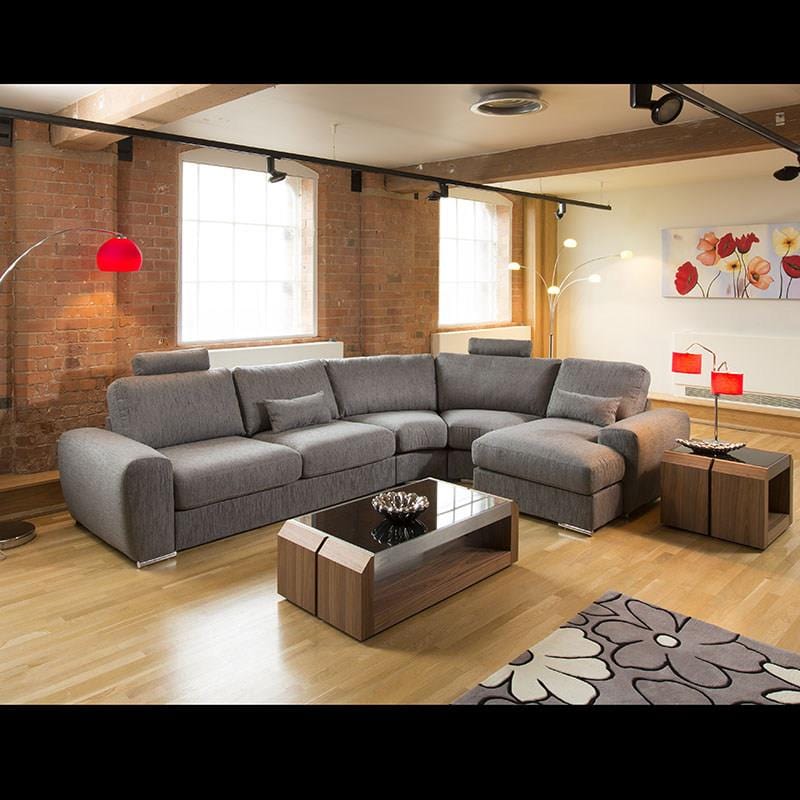 Massive Ultra Modern Quality L Shaped Sofa Corner Group Grande 29RH
