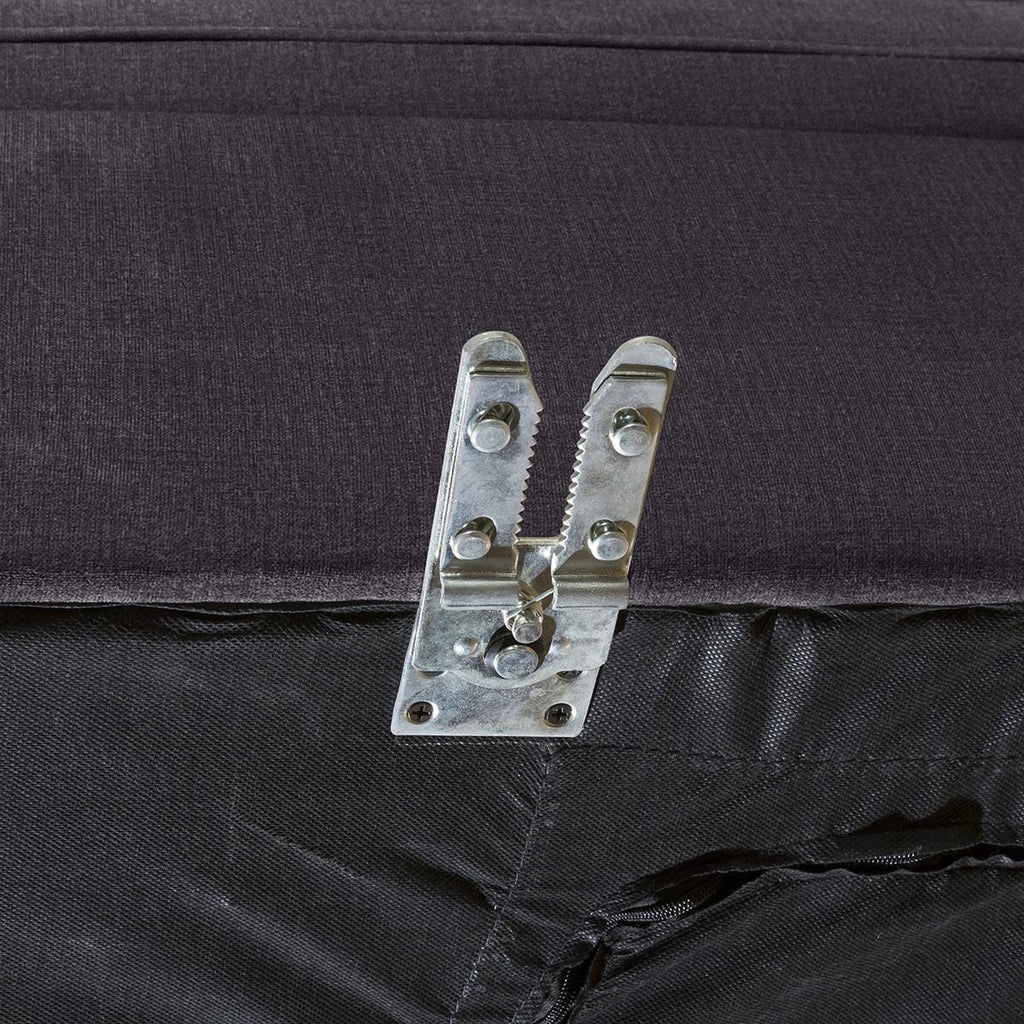 Mikey 8 Seater U-Shape Sofa Dark Grey 380x285cm 11