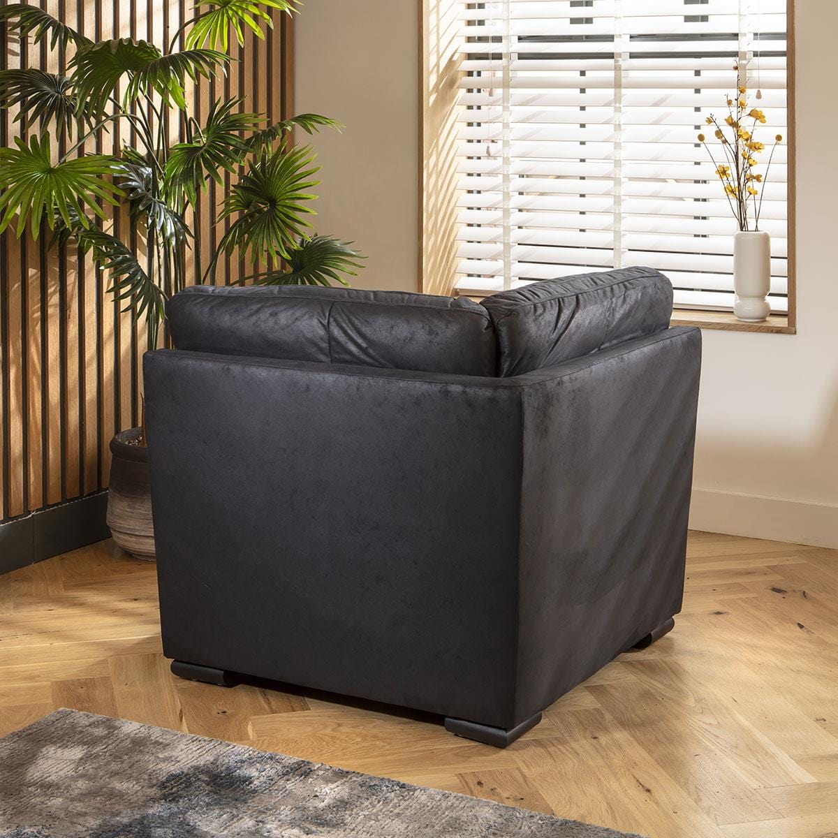 Mikey Corner Section Black 95x95cm