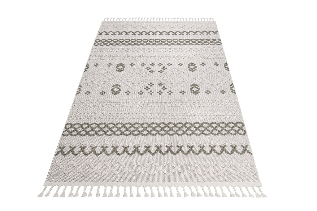 Miya Medium Rug Green / Grey / White 160 X 230cm