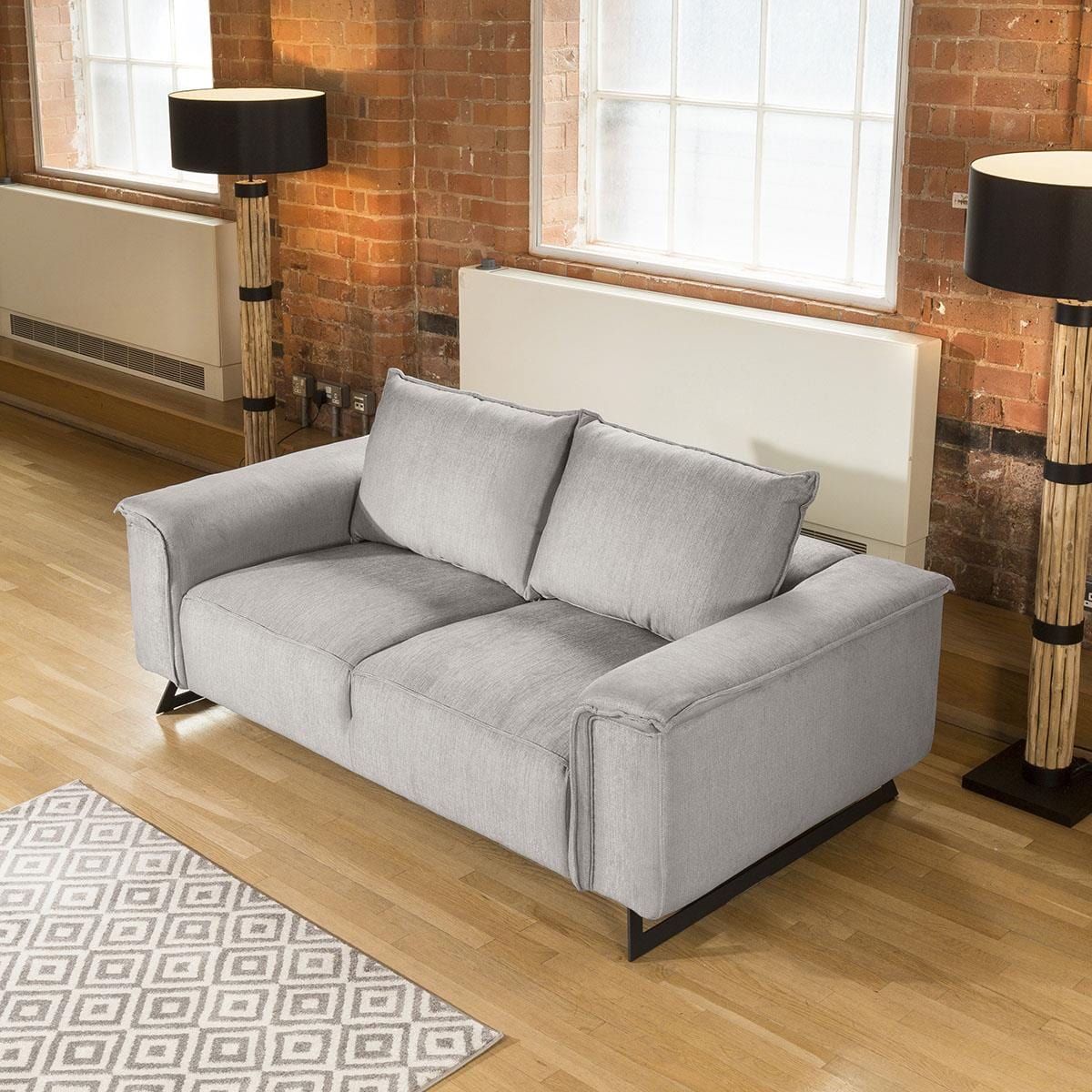 Quatropi Effie Premium Large 2 Seater Sofa Soft Sit Many Fabrics 2.2mt