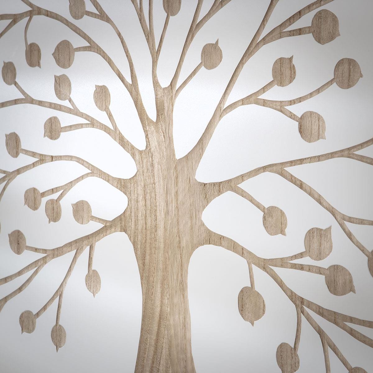 3-Piece Panel Wall Artwork White & Natural Wood 180x60cm