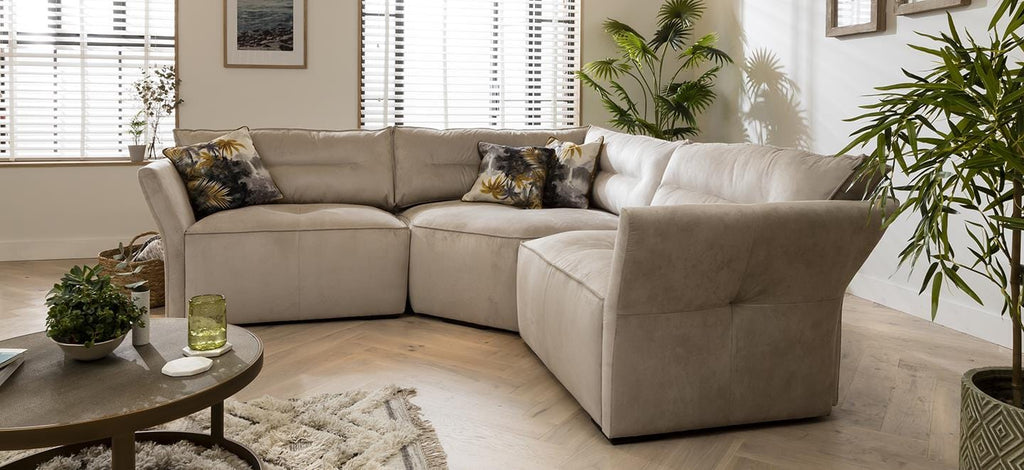 Quatropi 4 Seater Modular Corner Sofa - Snuggle Chair, L-Shape, Salsa 242x242cm