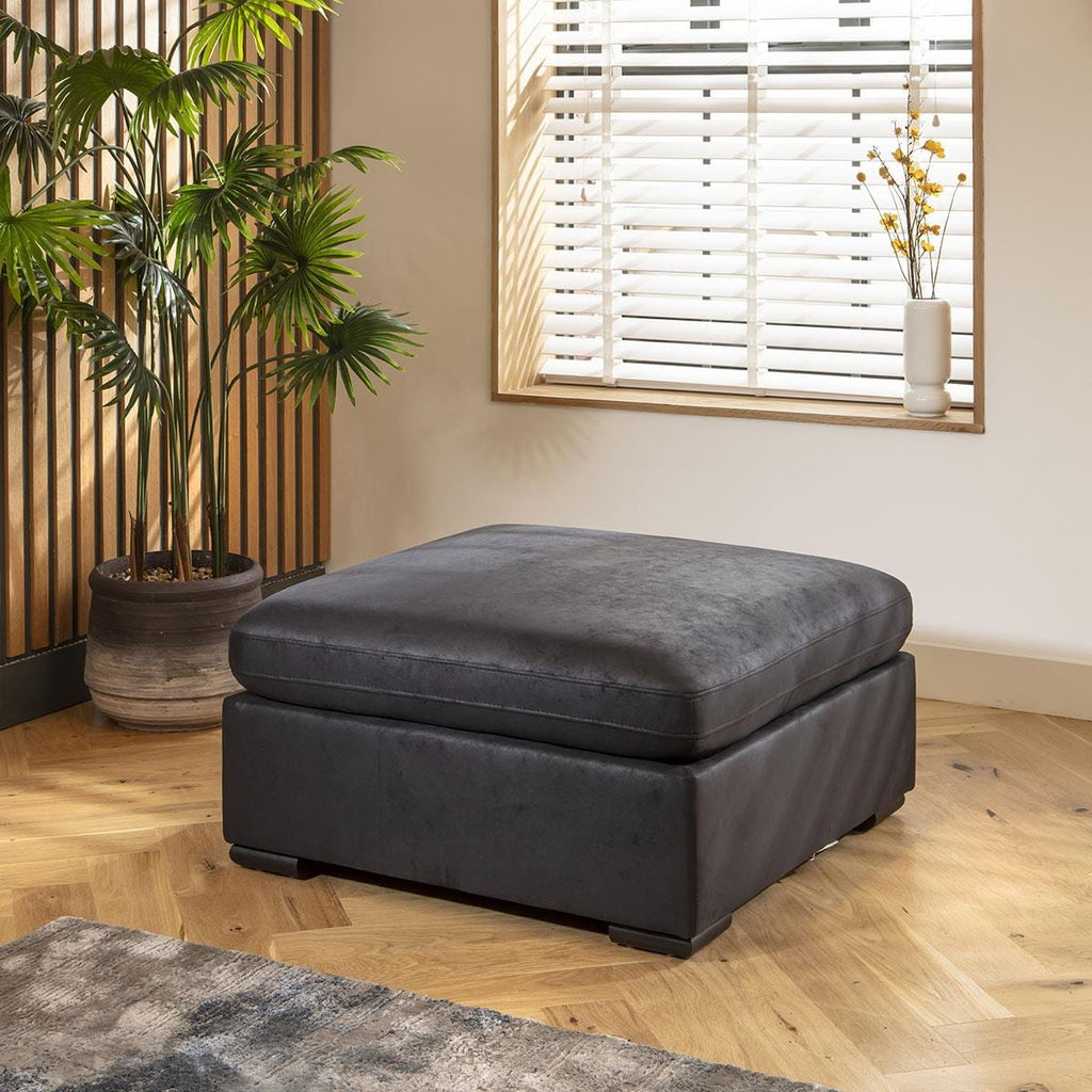 Mikey 4 Seater Corner Sofa Black 285x190cm 3L