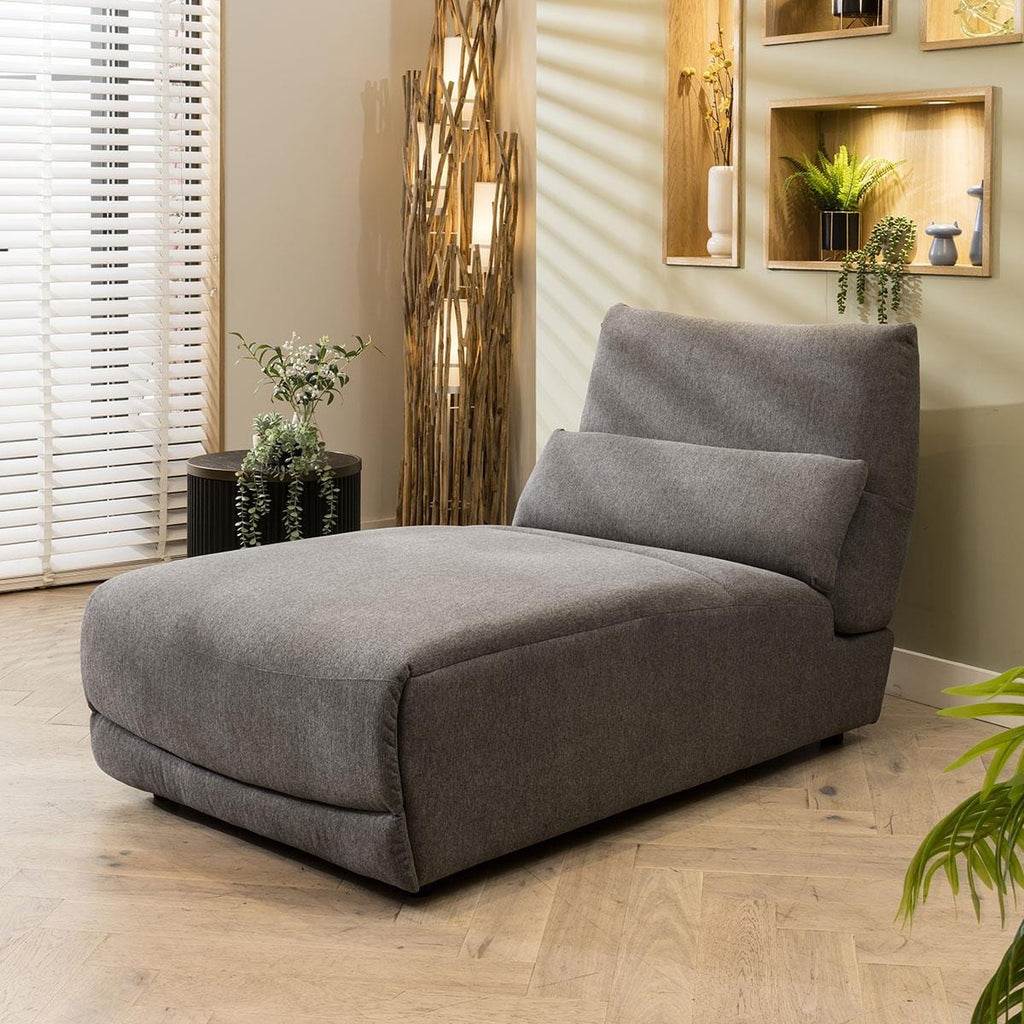 Jacob 5 Seater Recliner Corner Sofa - Grey L2R