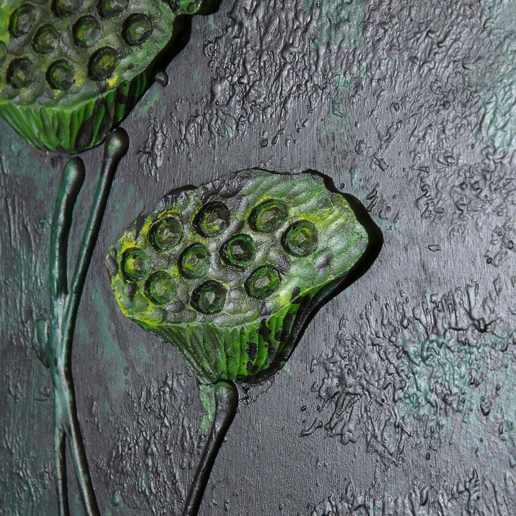 Abstract Framed Wall Artwork Black & Green 60x90cm