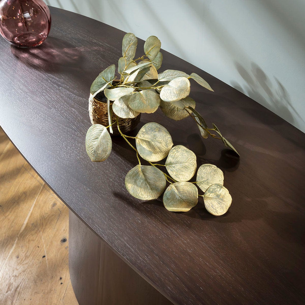 Madison Modern Hallway Console Table Grey Walnut 180x55cm