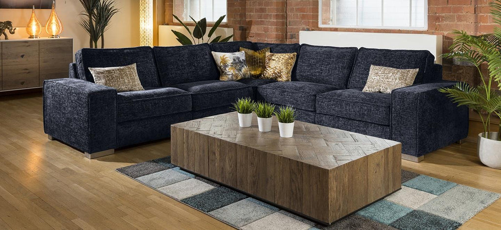 Modern Designer L Shape Soft Deep Sofa Many Colours & Fabrics Lexci 3