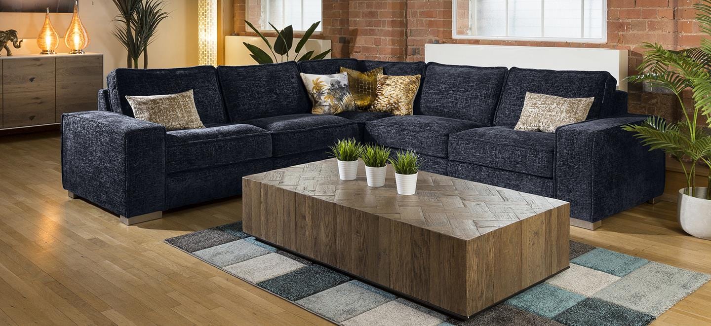 Modern Designer L Shape Soft Deep Sofa Many Colours & Fabrics Lexci 3