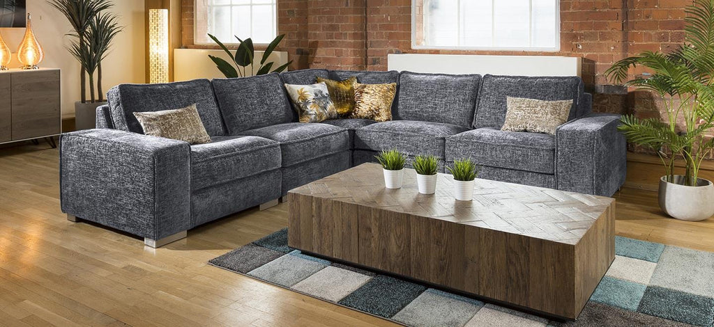 Modern Designer L Shape Soft Deep Sofa Many Colours & Fabrics Lexci 3